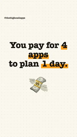 Kalend reel: you pay for 4 apps to plan 1 day
