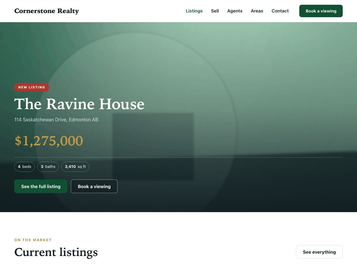 Screenshot of the Cornerstone WordPress theme
