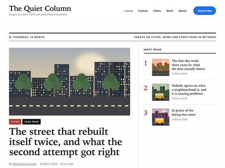 Inkwell — free WordPress blog & magazine theme