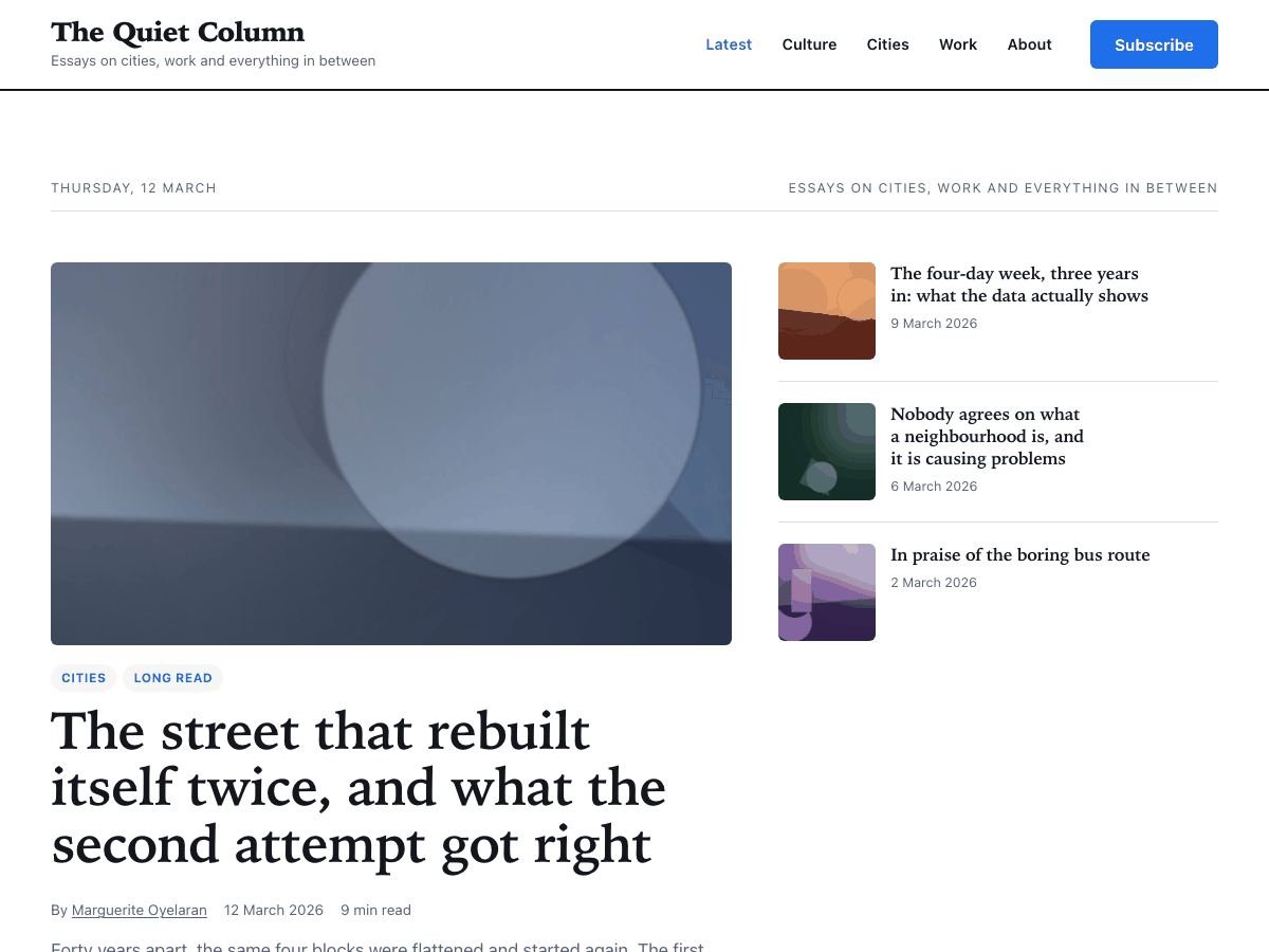 Screenshot of the Inkwell WordPress theme