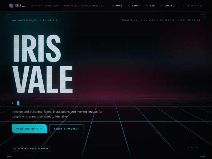 Neonwire — free WordPress portfolio theme