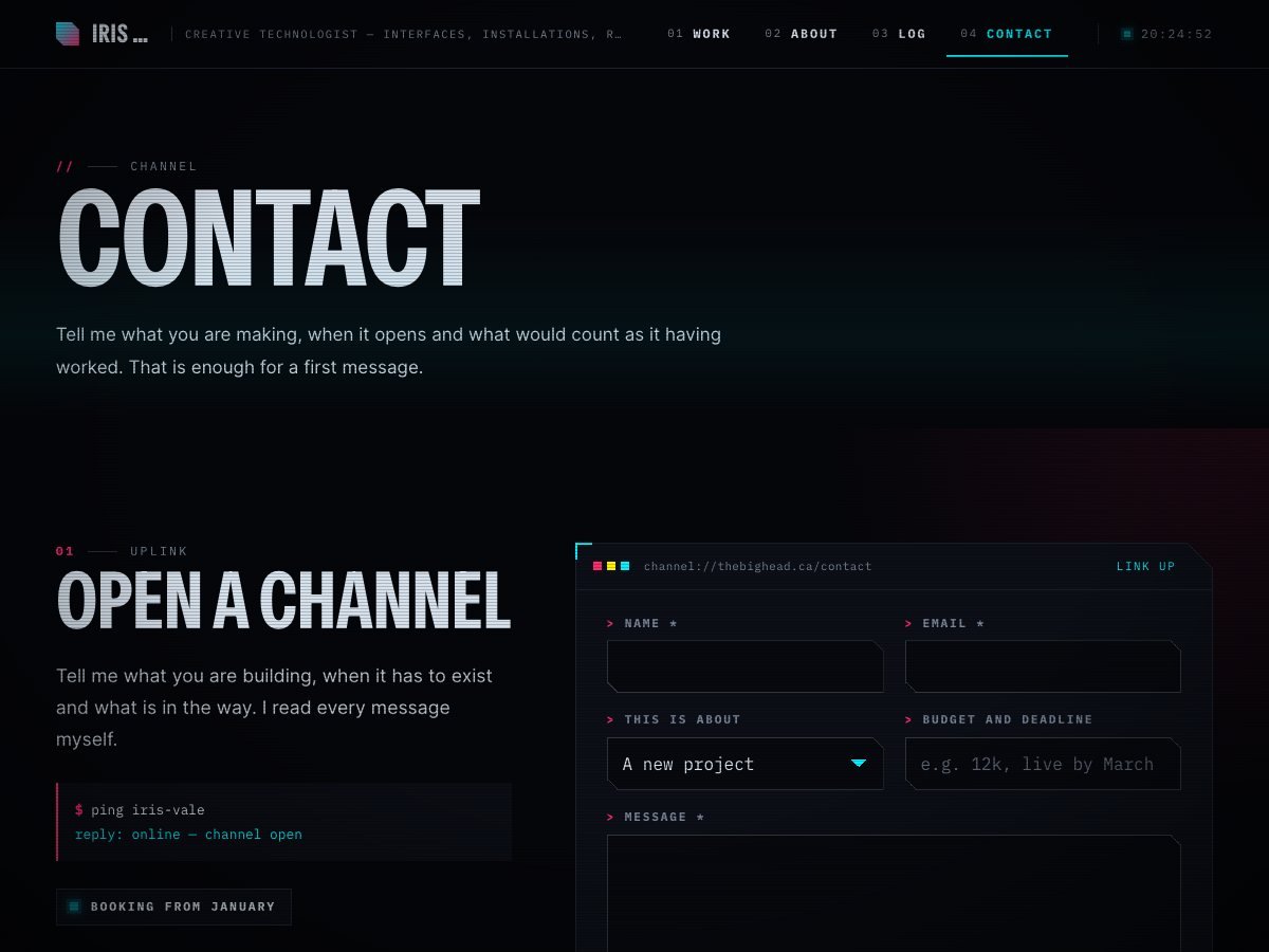 Neonwire free WordPress theme — the contact page