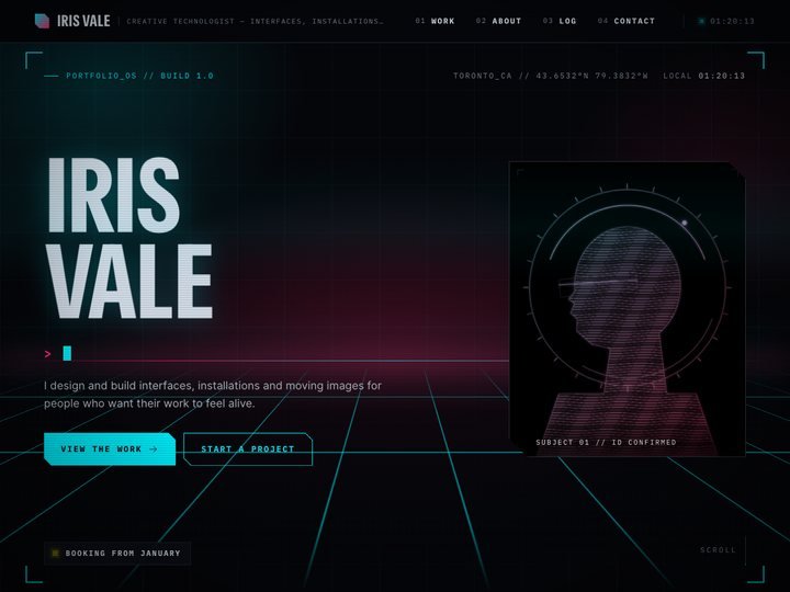 Neonwire — free WordPress portfolio theme