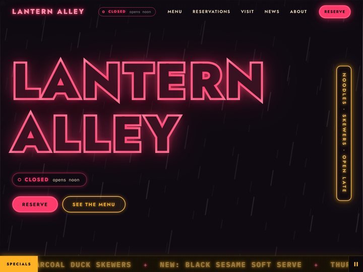 Nightmarket — free WordPress restaurant & food theme