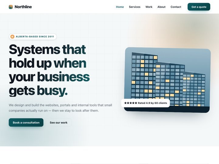 Northline — free WordPress business & agency theme