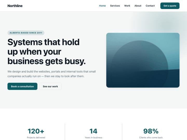 Northline — free WordPress business & agency theme