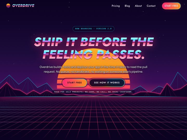 Overdrive — free WordPress business & agency theme
